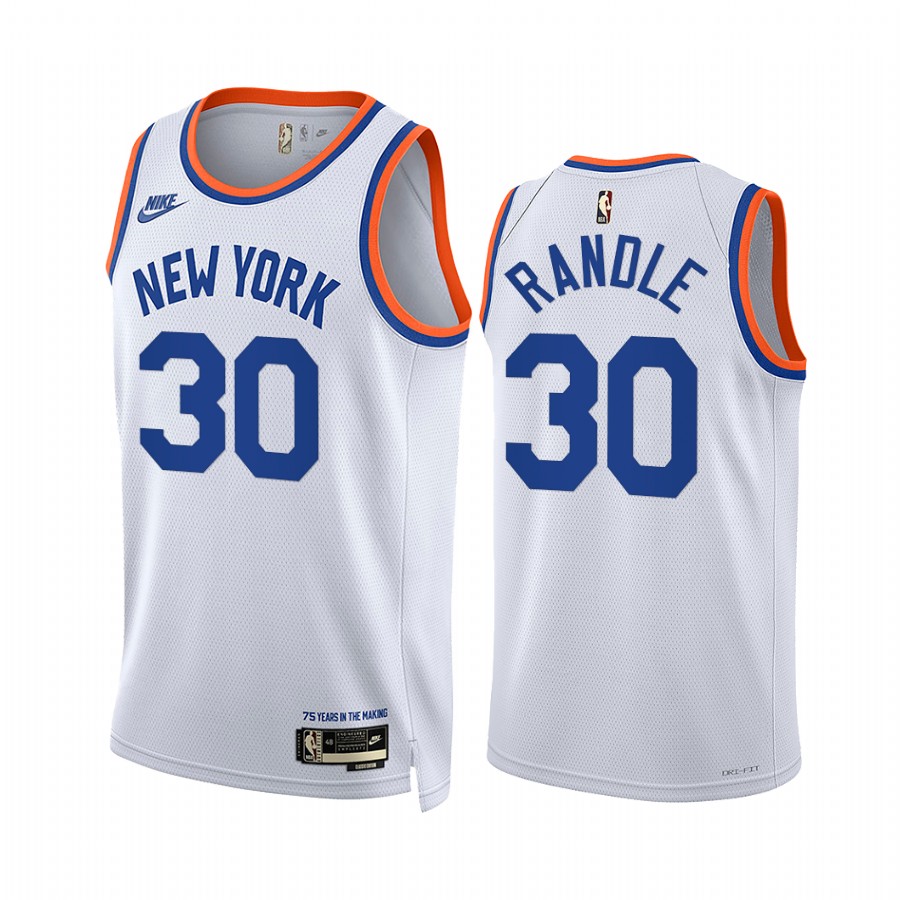 Knicks Julius Randle White Year Zero 2021-22 Classic Edition #30 Jersey