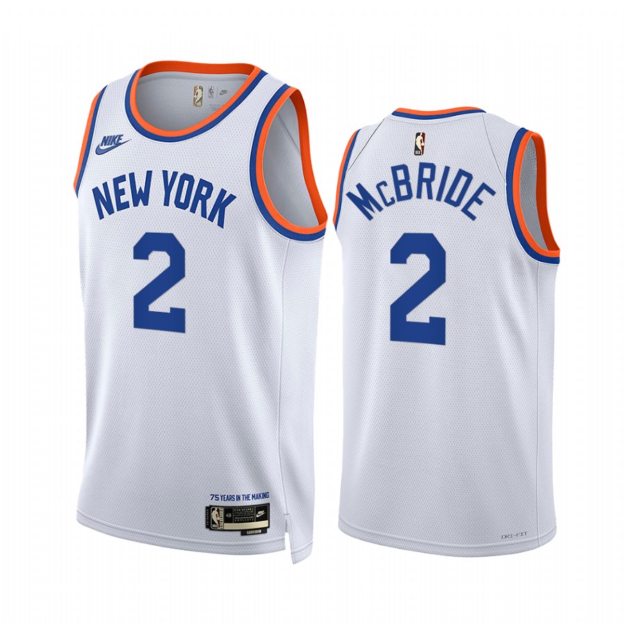 Knicks Miles McBride White Year Zero 2021-22 Classic Edition #2 Jersey