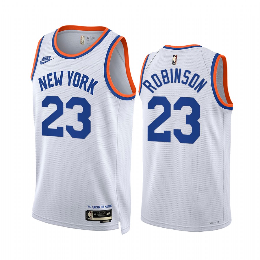 Knicks Mitchell Robinson White Year Zero 2021-22 Classic Edition #23 Jersey