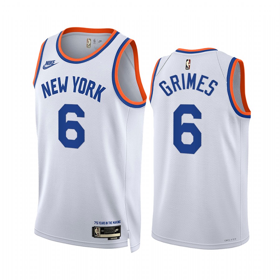 Knicks Quentin Grimes White Year Zero 2021-22 Classic Edition #6 Jersey