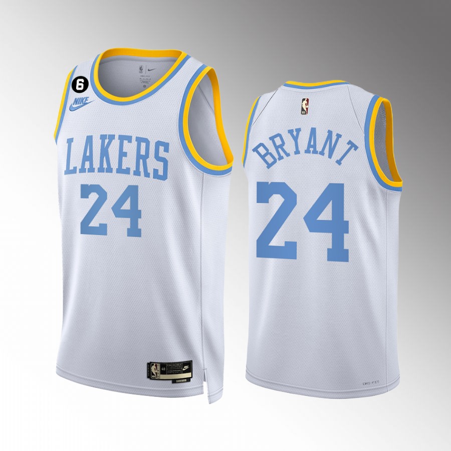 Kobe Bryant 2022-23 Los Angeles Lakers White #24 Classic Edition Jersey Swingman