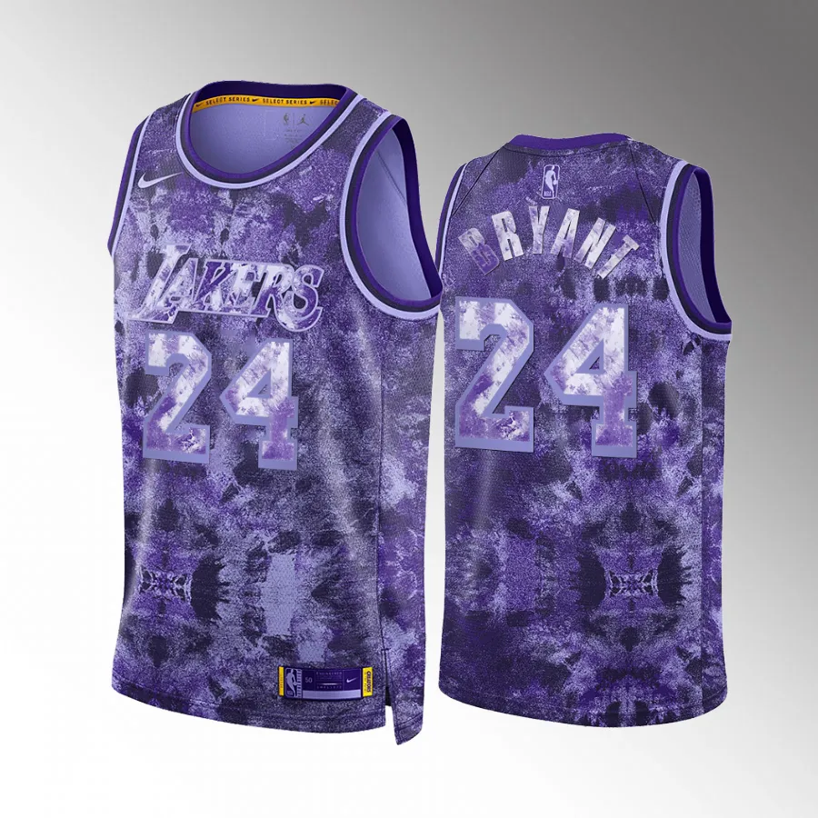 Kobe Bryant 2023 Select Series Los Angeles Lakers #24 Purple Jersey Camo