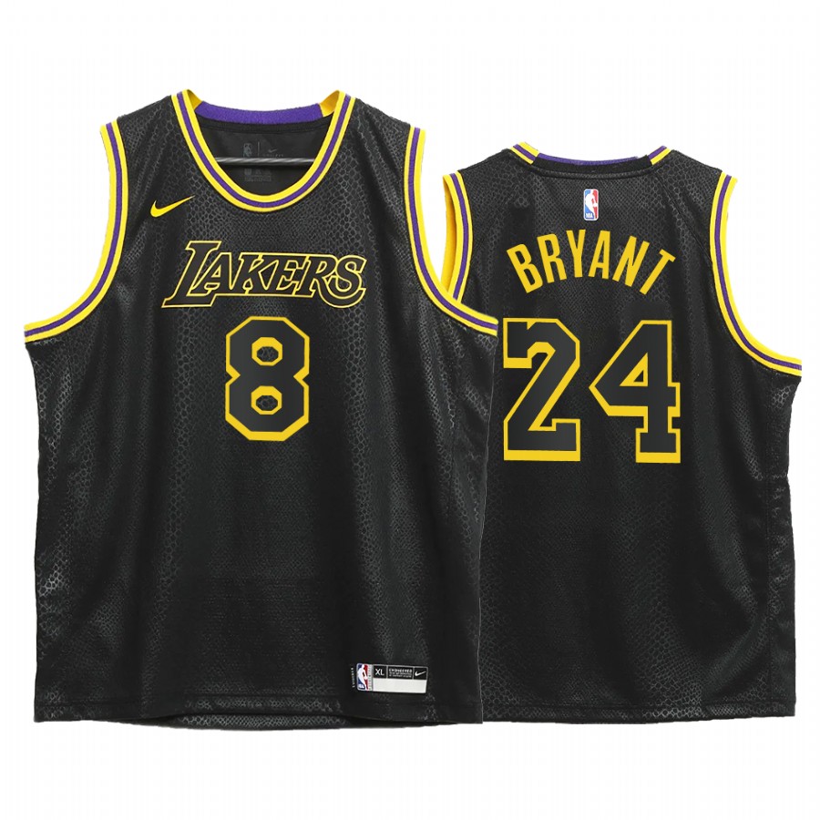 Kobe Bryant Lakers youth Black 8.24 Mamba Day Special Edition Jersey