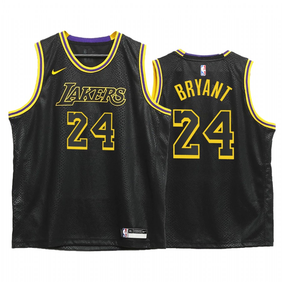 Kobe Bryant Los Angeles Lakers youth Black Mamba Inspired City Jersey