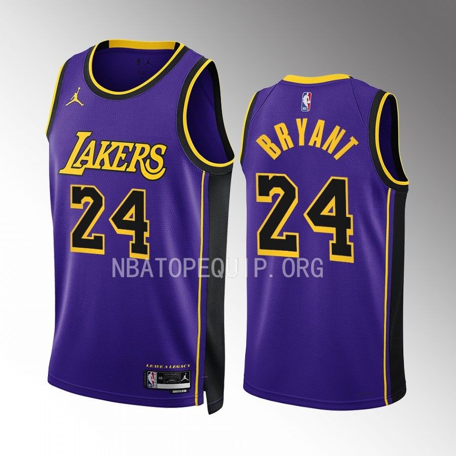 Kobe Bryant Statement Edition Los Angeles Lakers #24 Purple Jersey 2022-23 Swingman