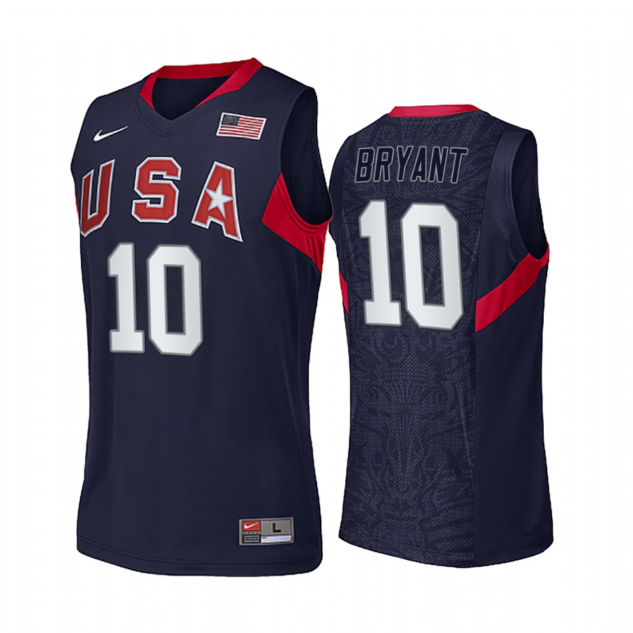 Kobe Bryant USA  #10 Navy 2008 Summer Olympics Limited Jersey