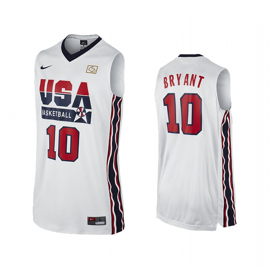 Kobe Bryant USA  #10 White 1992 Summer Olympics Rare Jersey