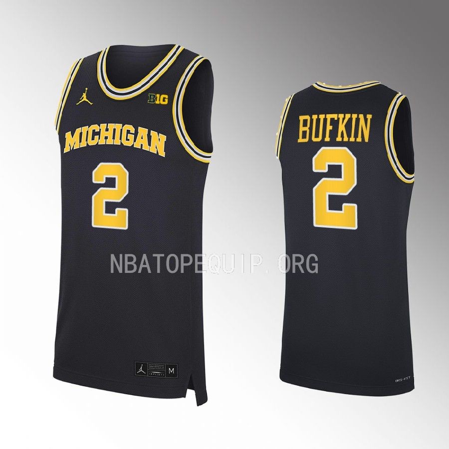 Kobe Bufkin Michigan Wolverines Navy Jersey 2022-23 NCAA
