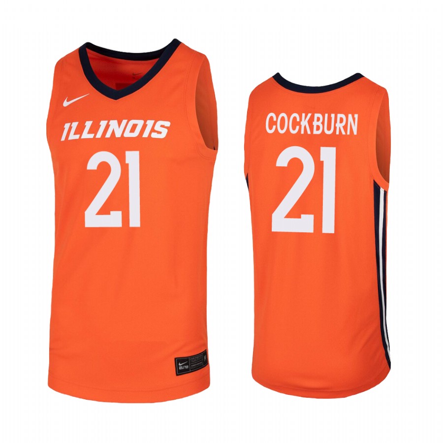 Kofi Cockburn Illinois Fighting Illini Orange Jersey  College