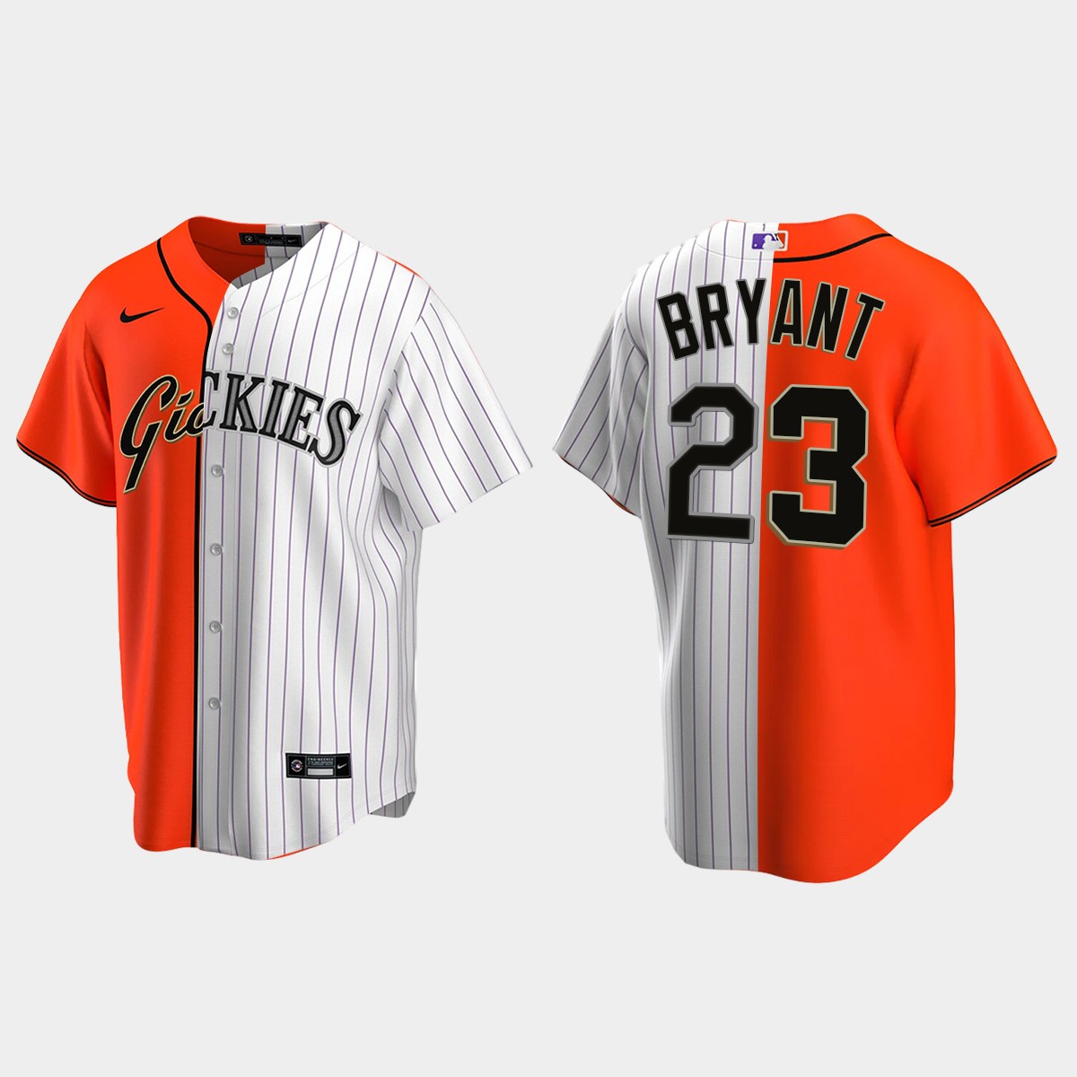 Kris Bryant Colorado Rockies Split Jersey - Two Tone