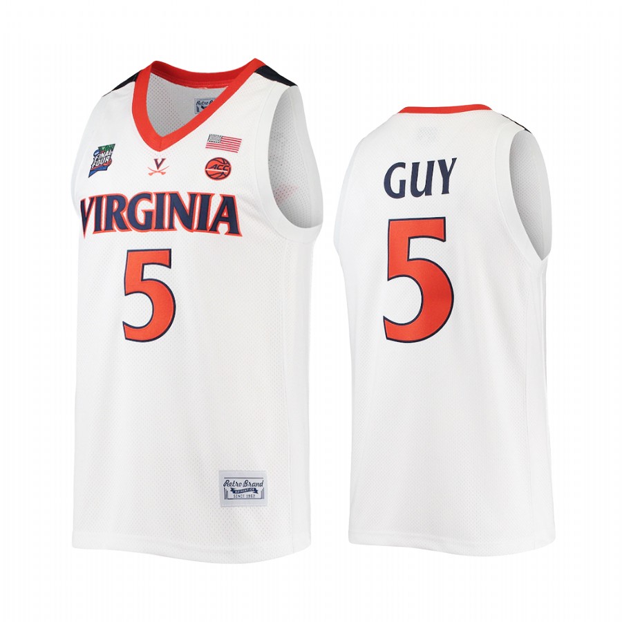 Kyle Guy Virginia Cavaliers White Jersey Commemorative NCAA Classic