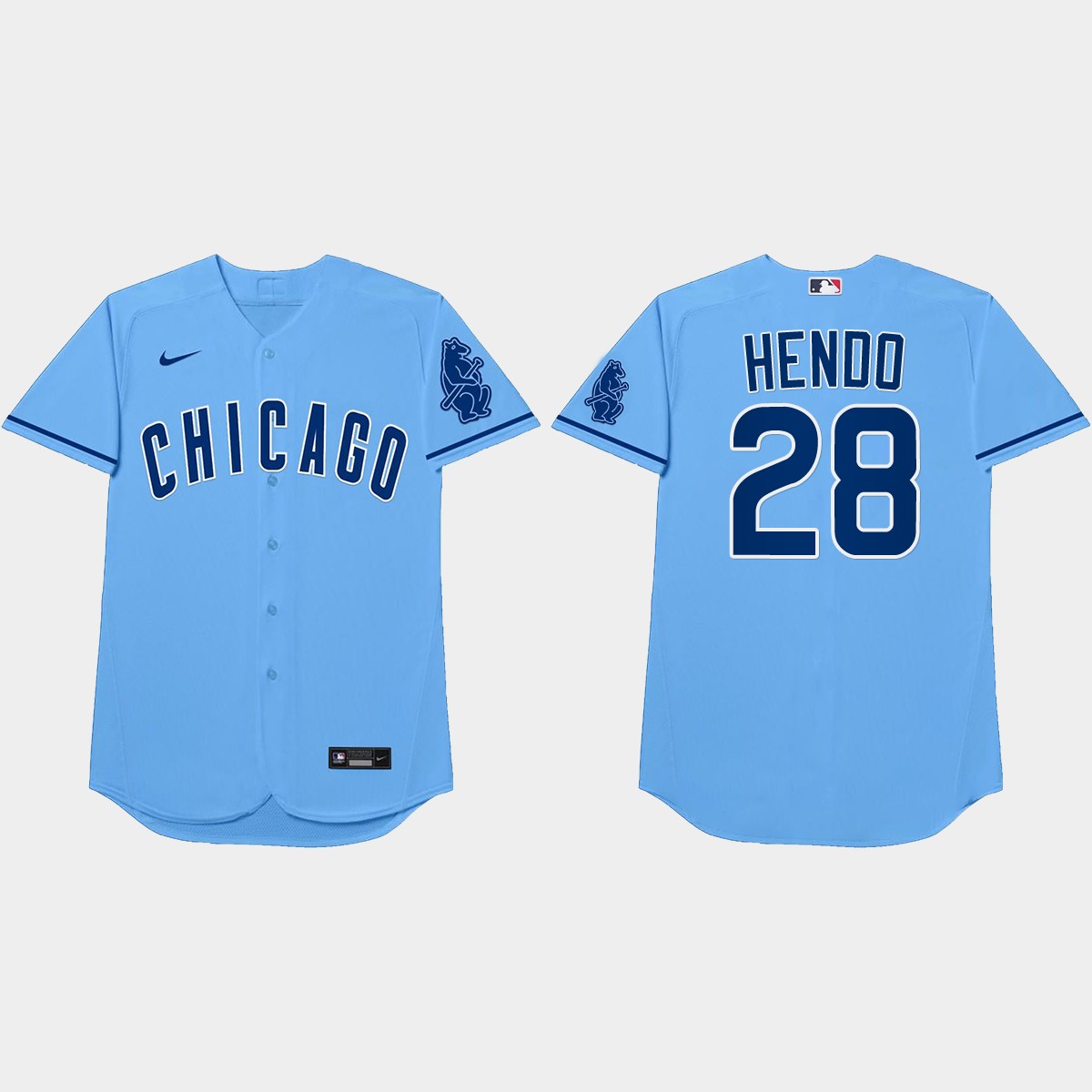 Kyle Hendricks Nickname Cubs 2021 Players' Weekend Hendo Jersey - Blue