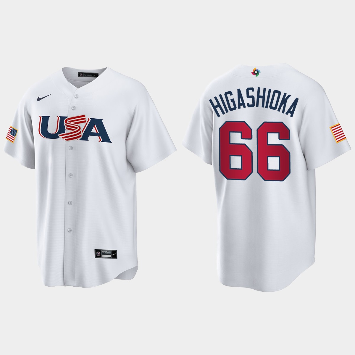 Kyle Higashioka New York Yankees 2023 World  Classic USA Jersey - White