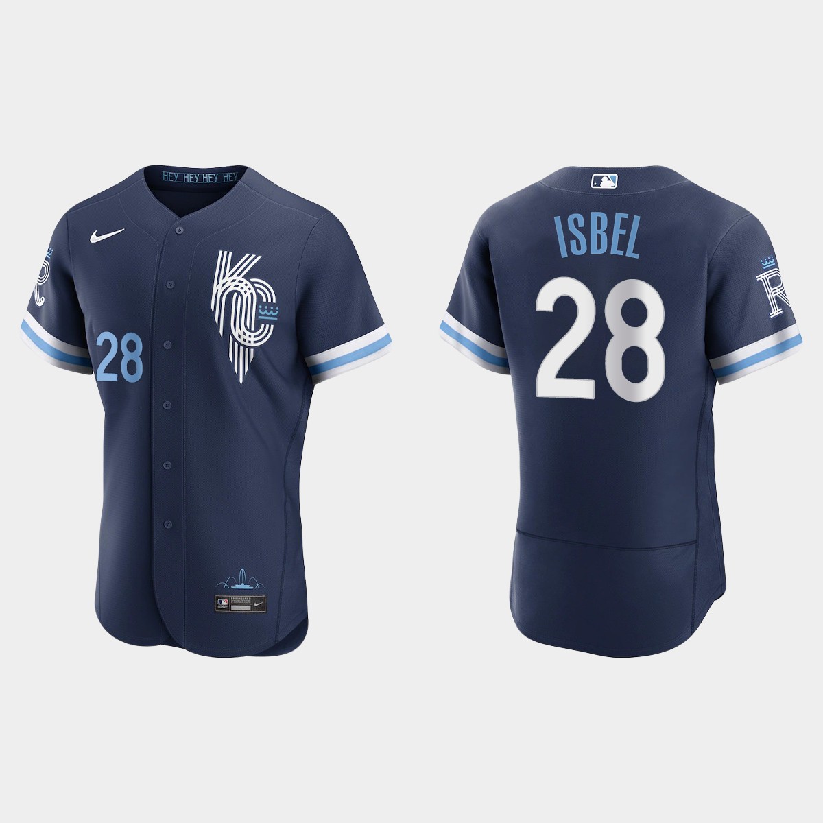 Kyle Isbel Kansas City Royals 2022 City Connect Jersey - Navy