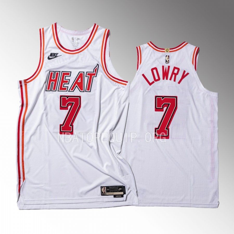 Kyle Lowry Miami Heat 2022-23 35th Classic Edition #7 Jersey White