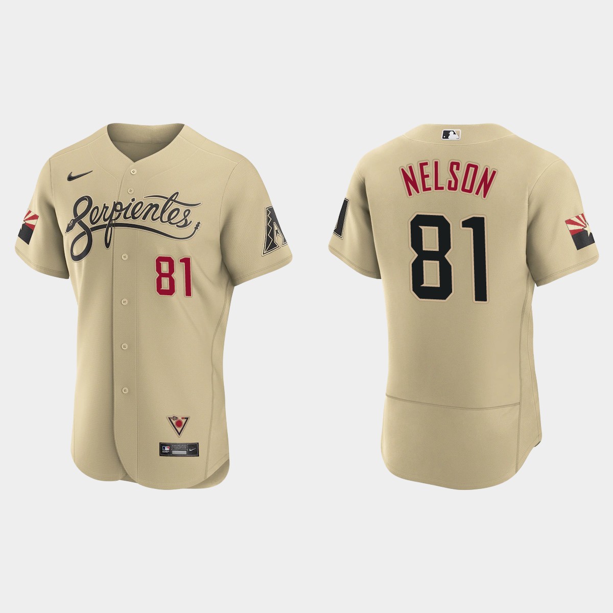 Kyle Nelson Arizona Diamondbacks 2021 City Connect Jersey - Gold