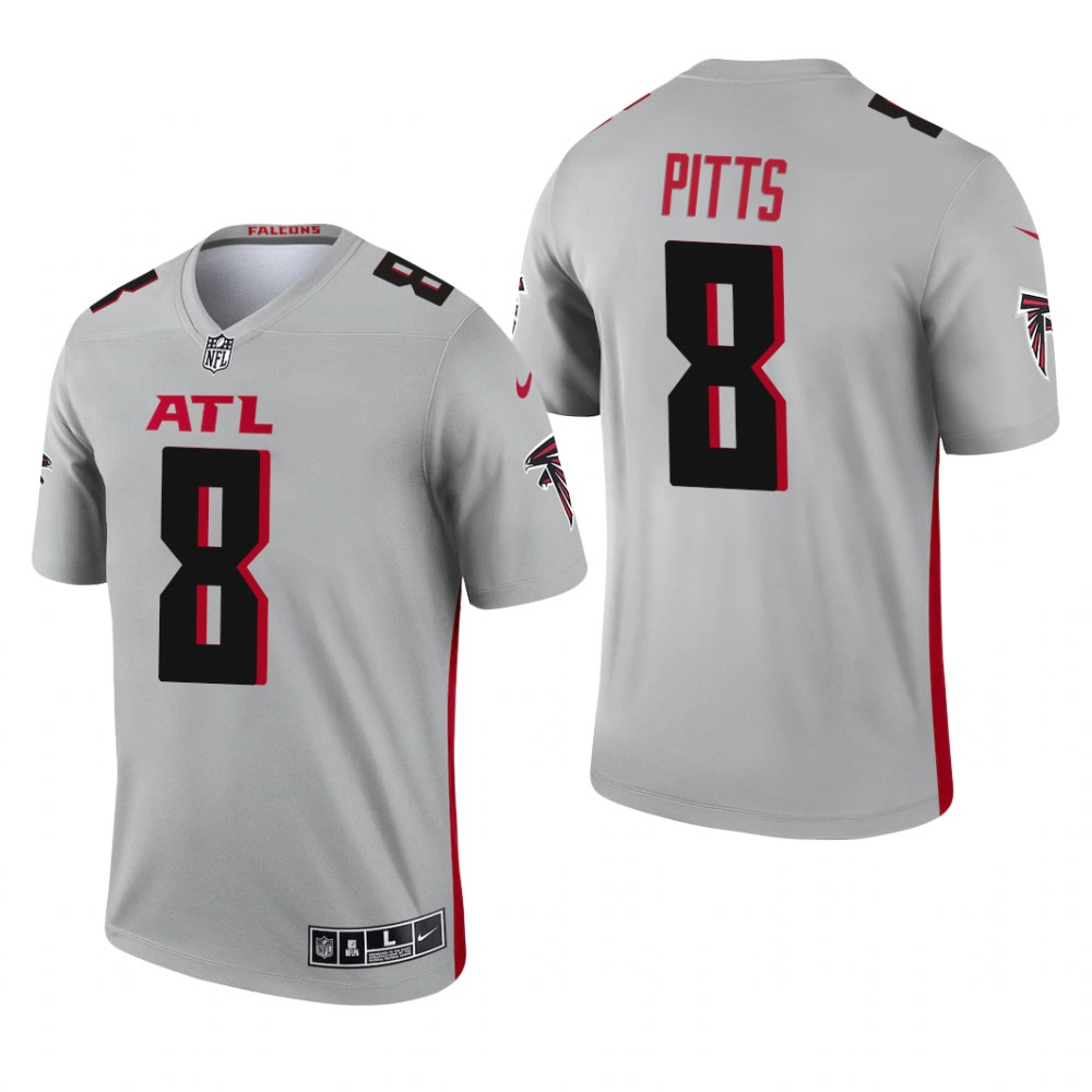 Kyle Pitts Atlanta Falcons Silver Jersey Inverted Legend - Men's