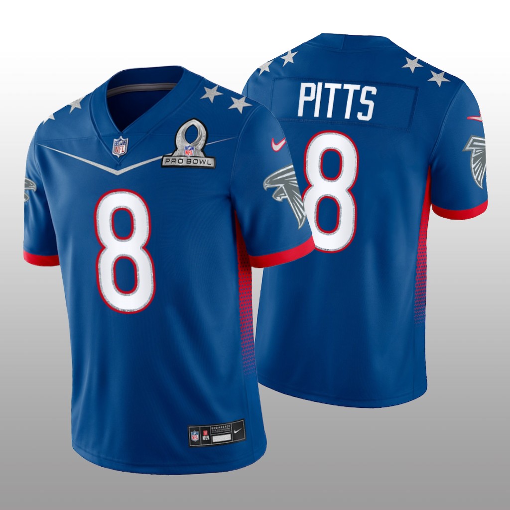 Kyle Pitts Royal Game Jersey 2022 NFC Pro Bowl - Men's
