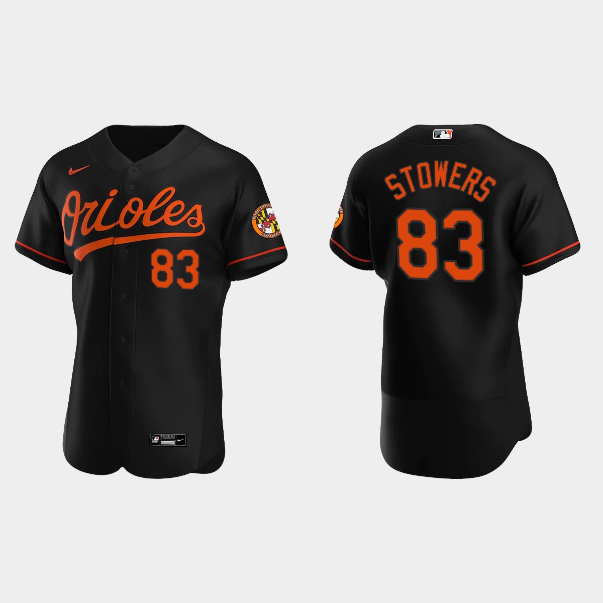 Kyle Stowers Baltimore Orioles Alternate Jersey - Black