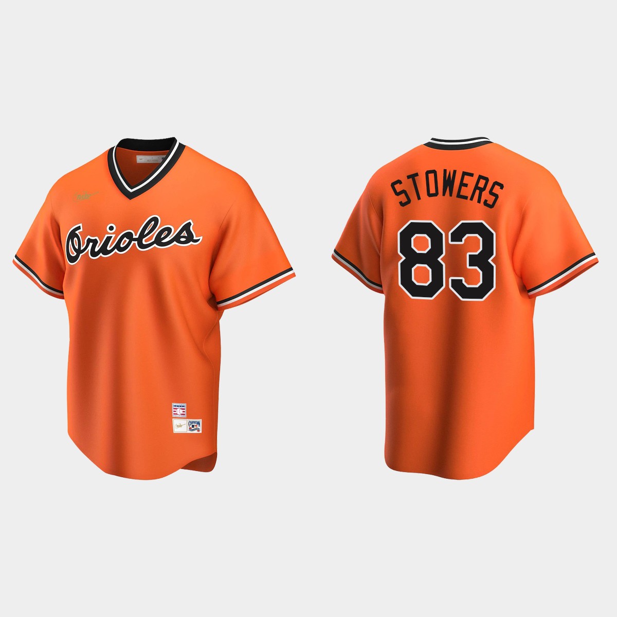Kyle Stowers Baltimore Orioles Cooperstown Collection Alternate Jersey - Orange