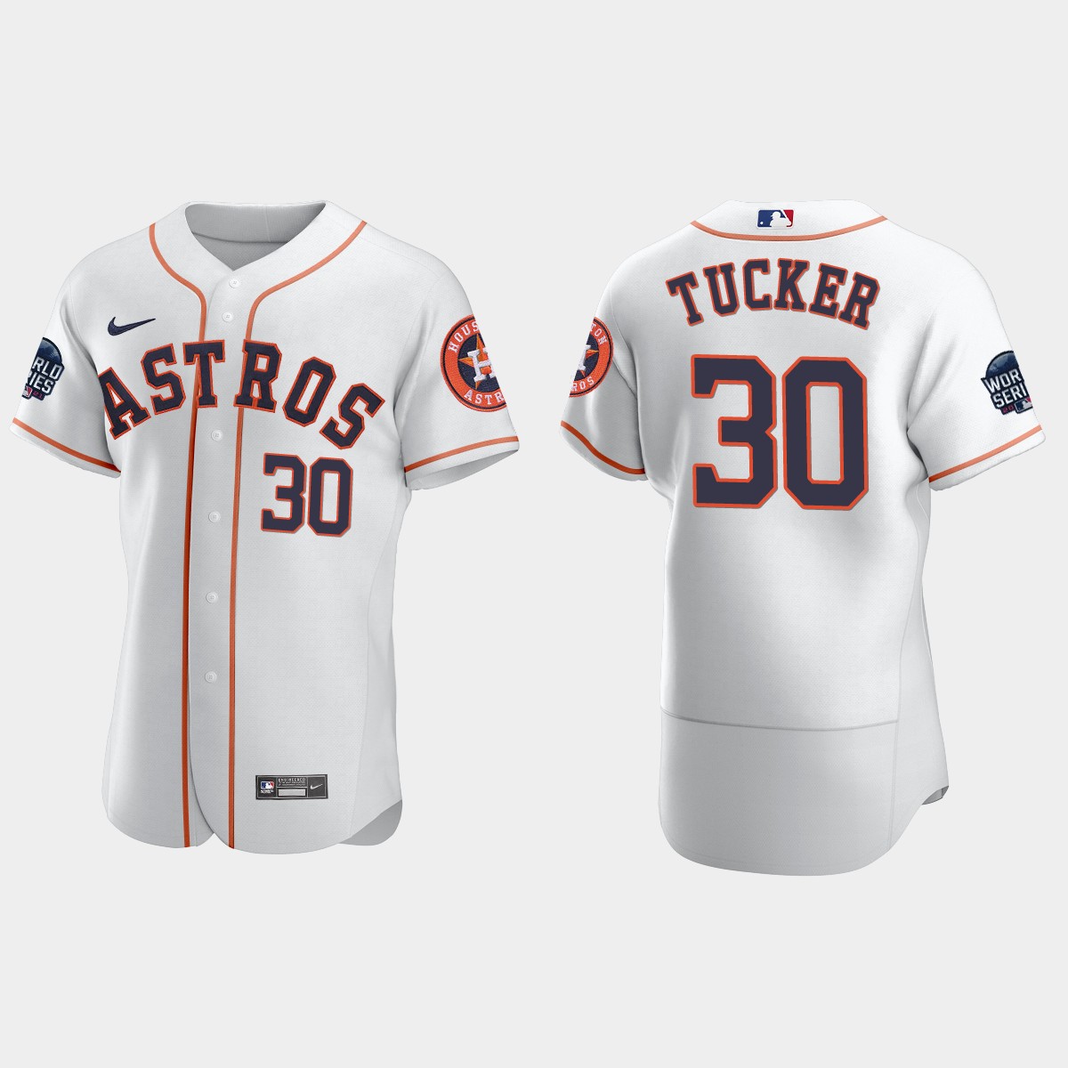 Kyle Tucker Houston Astros 2021 World Series Jersey - White