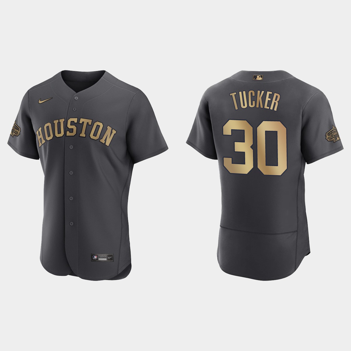 Kyle Tucker Houston Astros 2022 MLB All-Star Game Jersey - Charcoal