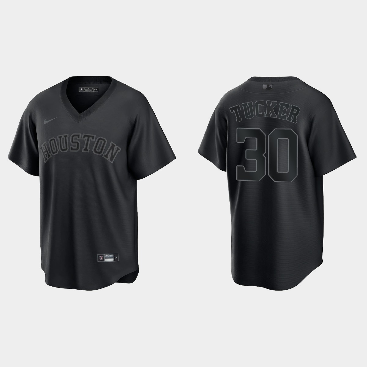 Kyle Tucker Houston Astros Pitch Black Fashion Jersey - Black