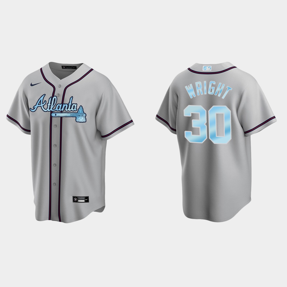 Kyle Wright Atlanta Braves 2022 Father's Day Jersey - Gray