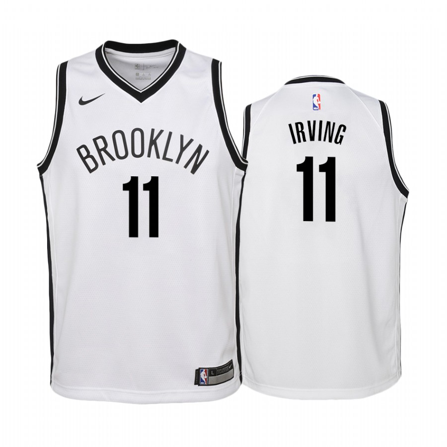 Kyrie Irving Brooklyn Nets 2019-20 Association Youth Jersey - White