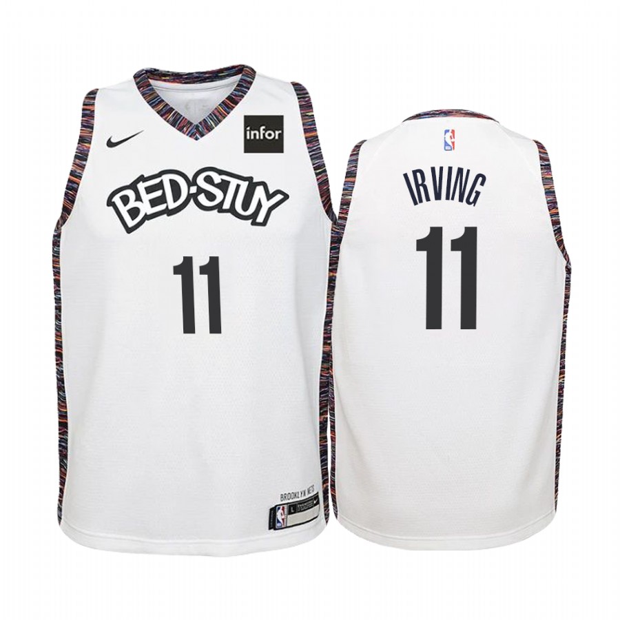 Kyrie Irving Brooklyn Nets 2019-20 City Youth Jersey - White