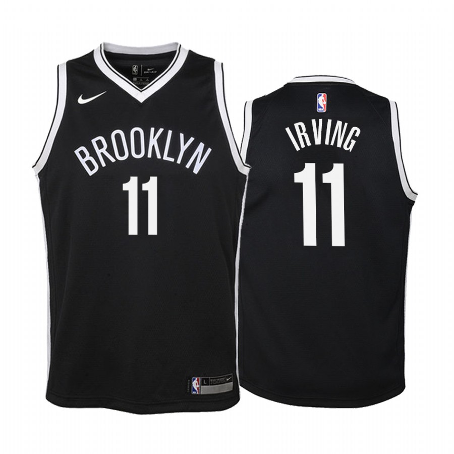Kyrie Irving Brooklyn Nets 2019-20 Icon Youth Jersey - Black