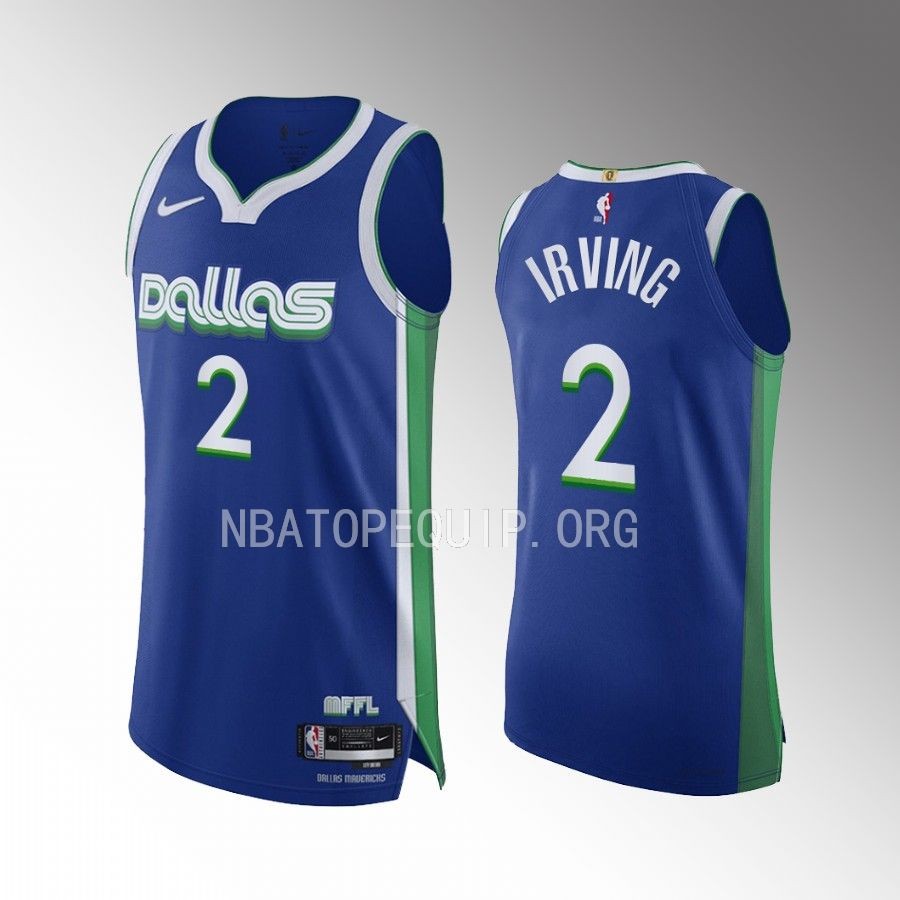 Kyrie Irving Dallas Mavericks 2022-23 #2 Jersey Blue City Edition
