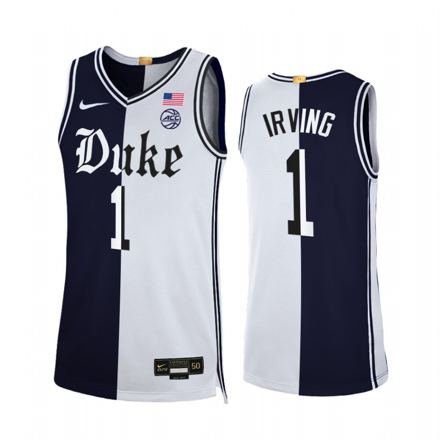 Kyrie Irving Duke Blue Devils Black White Jersey Cameron Brotherhood Limited Split Edition