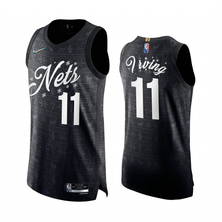 Kyrie Irving Nets 2021 Xmas Jersey NBA 75th Diamond Black