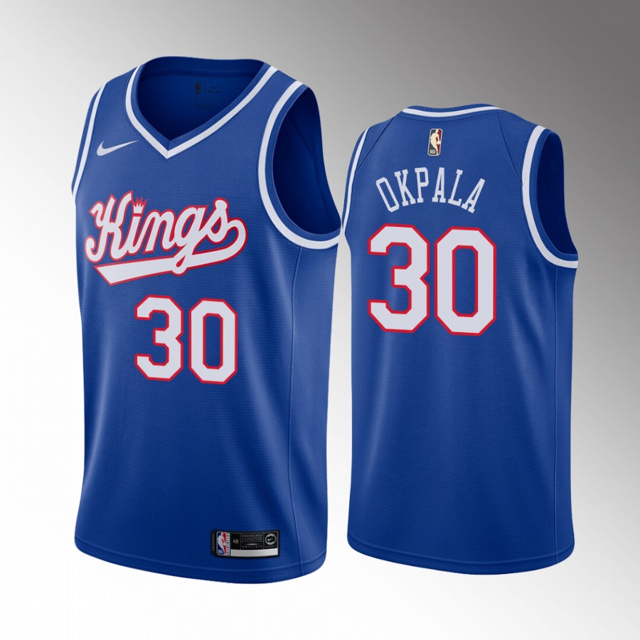 KZ Okpala Sacramento Kings #30 Blue Jersey Classic Edition Swingman