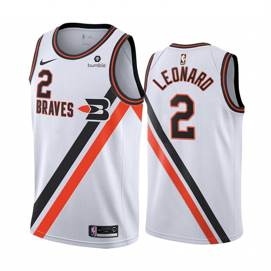 LA Clippers Kawhi Leonard White 2019-20 Classic Edition Buffalo Braves Jersey