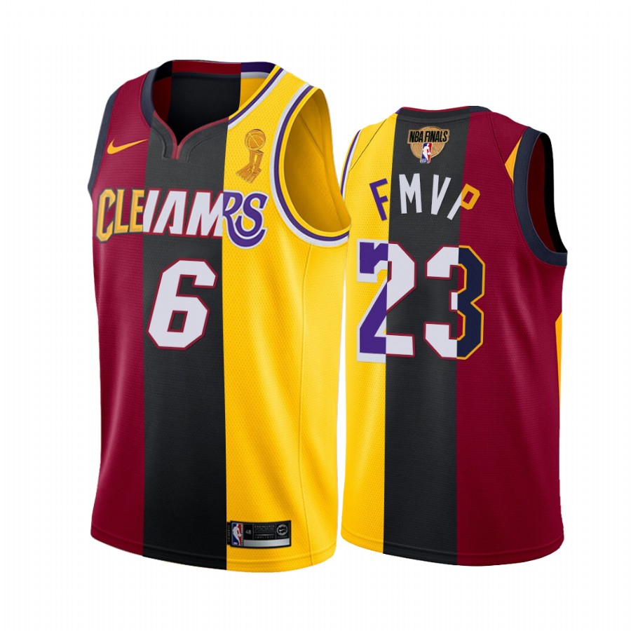 LA Lakers X Cavaliers X Heat LeBron James 4X FMVP #23 Colorful Jersey