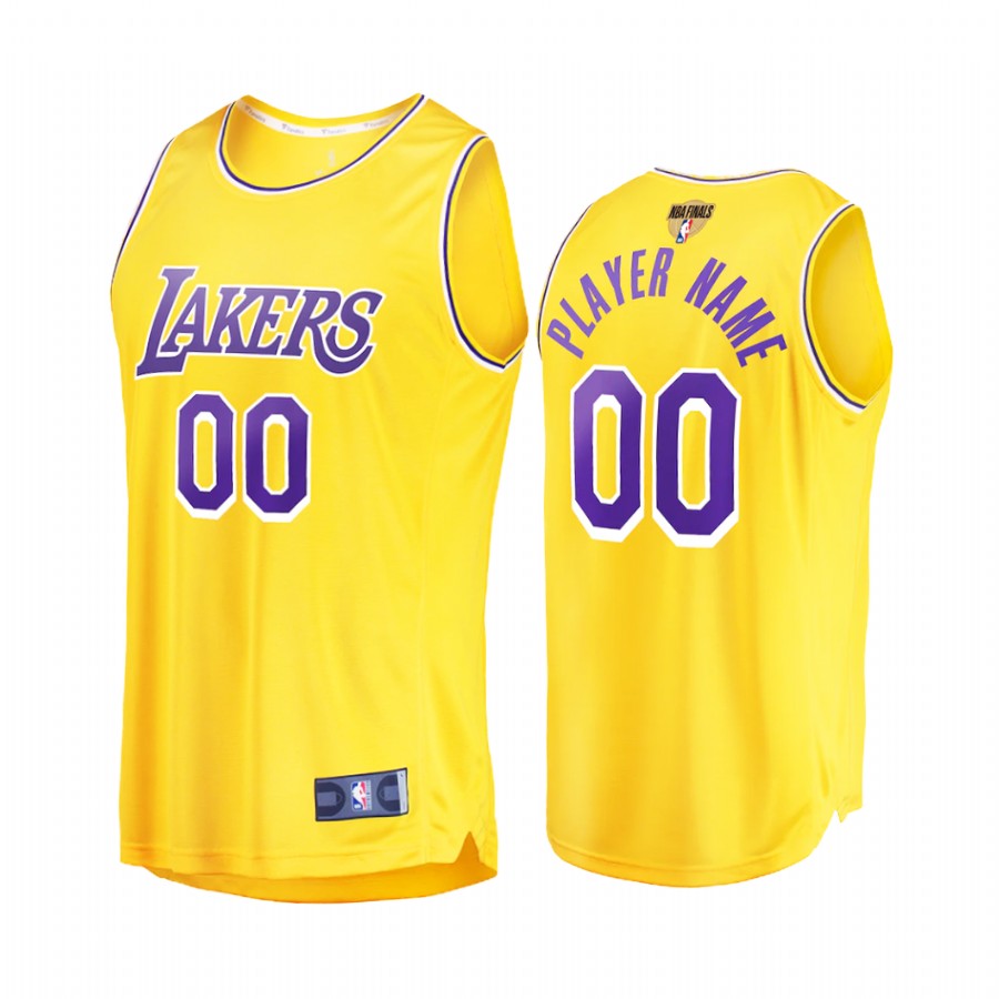Lakers Custom #00 2020 NBA Finals Bound  Icon Jersey