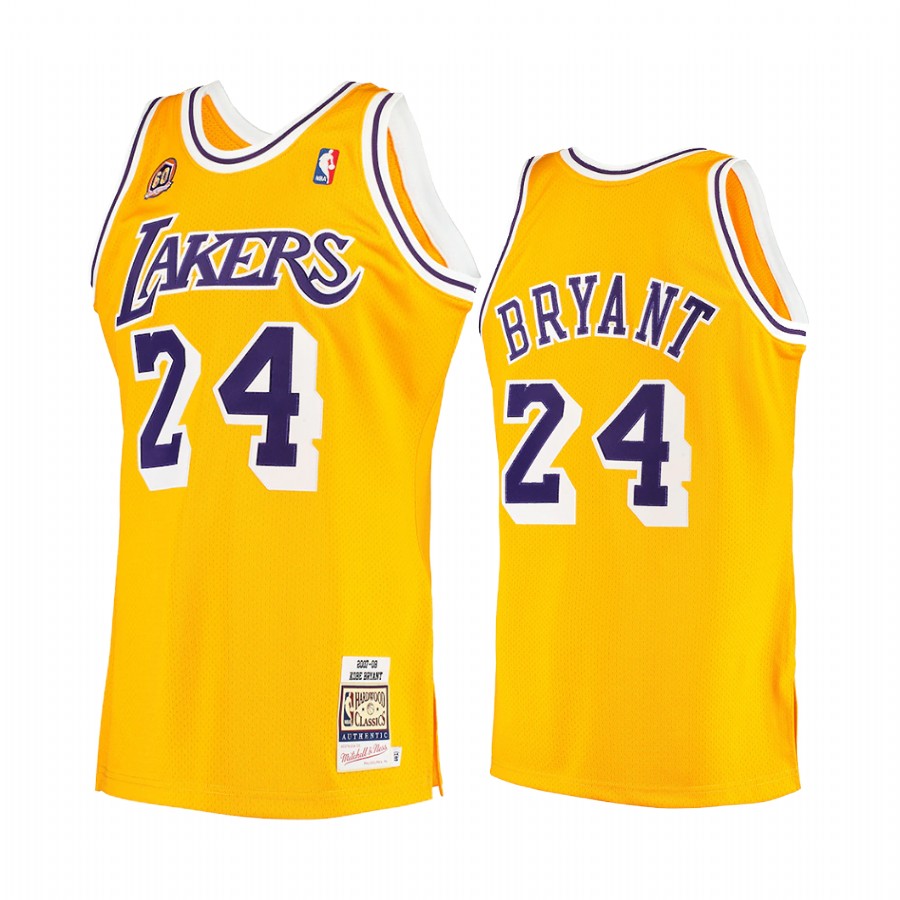 Lakers Kobe Bryant #24 2007 Hardwood Classics 60th Anniversary Jersey