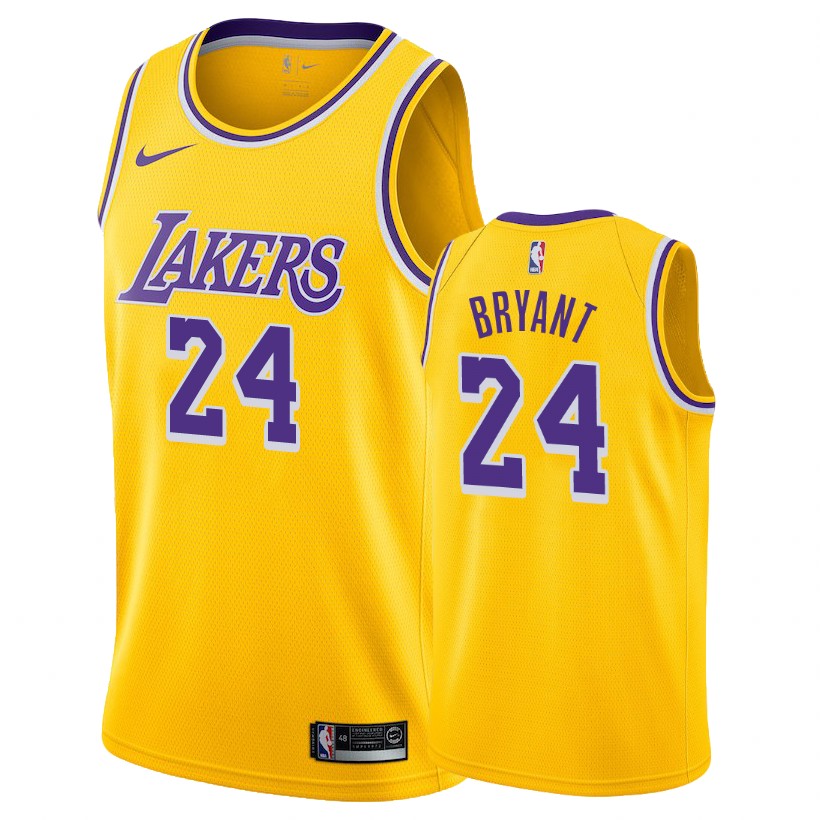 Lakers Male Kobe Bryant #24 2018-19 Icon Edition Gold Jersey