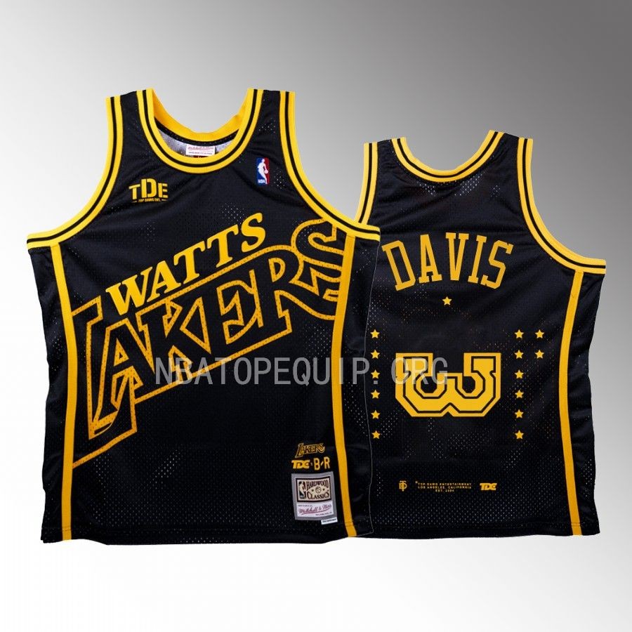 Lakers x TDE NBA BR Remix Anthony Davis Black Jersey #3 Limited Edition