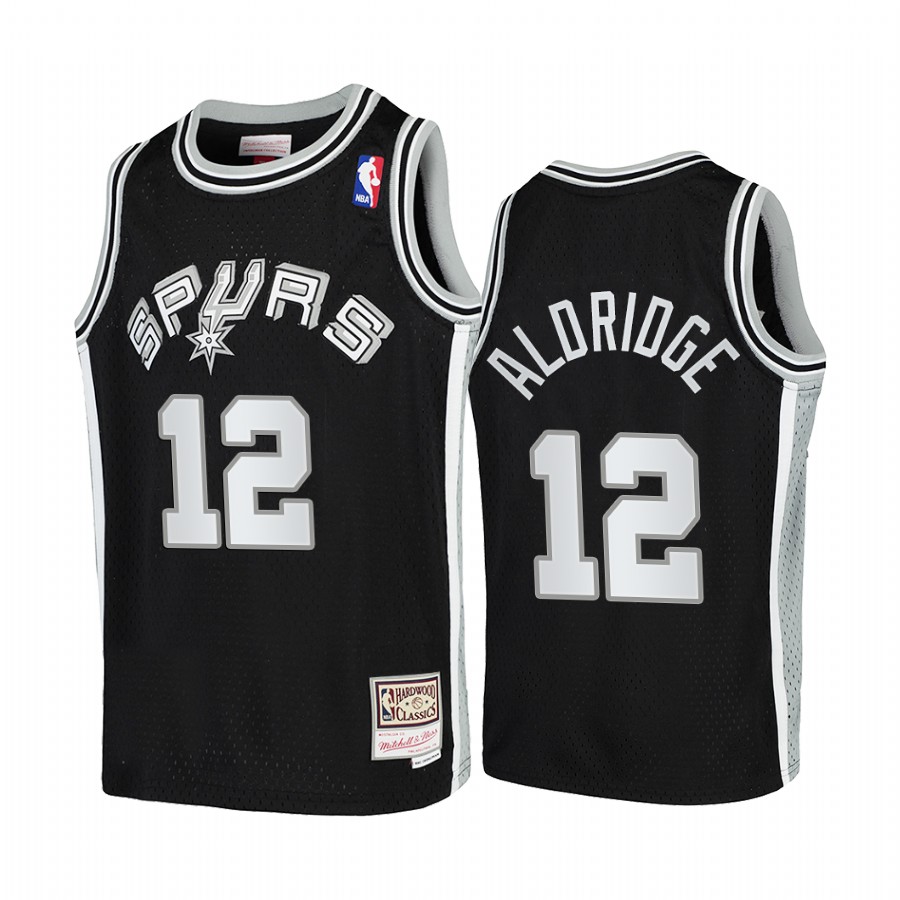 LaMarcus Aldridge San Antonio Spurs Hardwood Classics Youth Jersey - Black