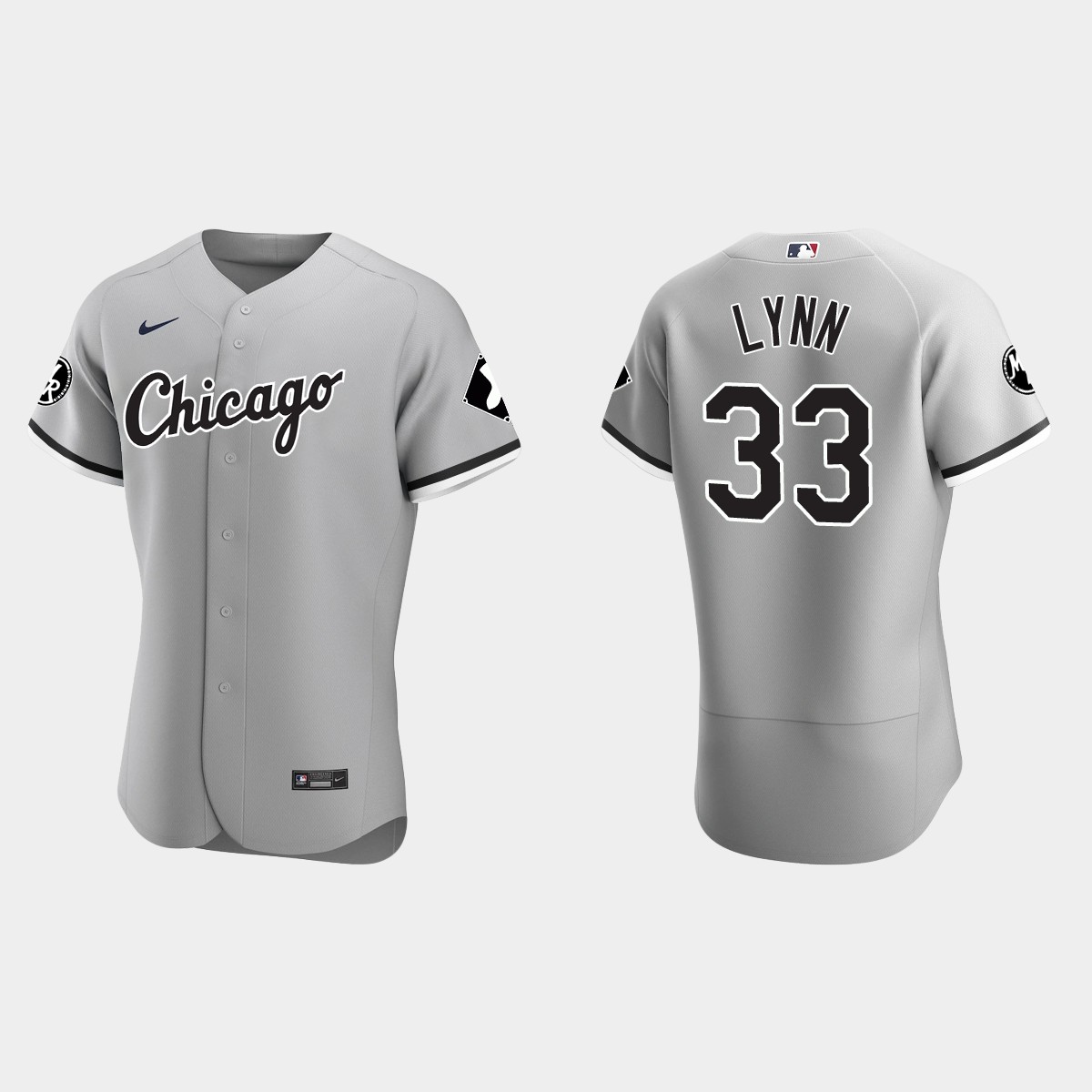 Lance Lynn Chicago White Sox MR Patch Jersey - Gray