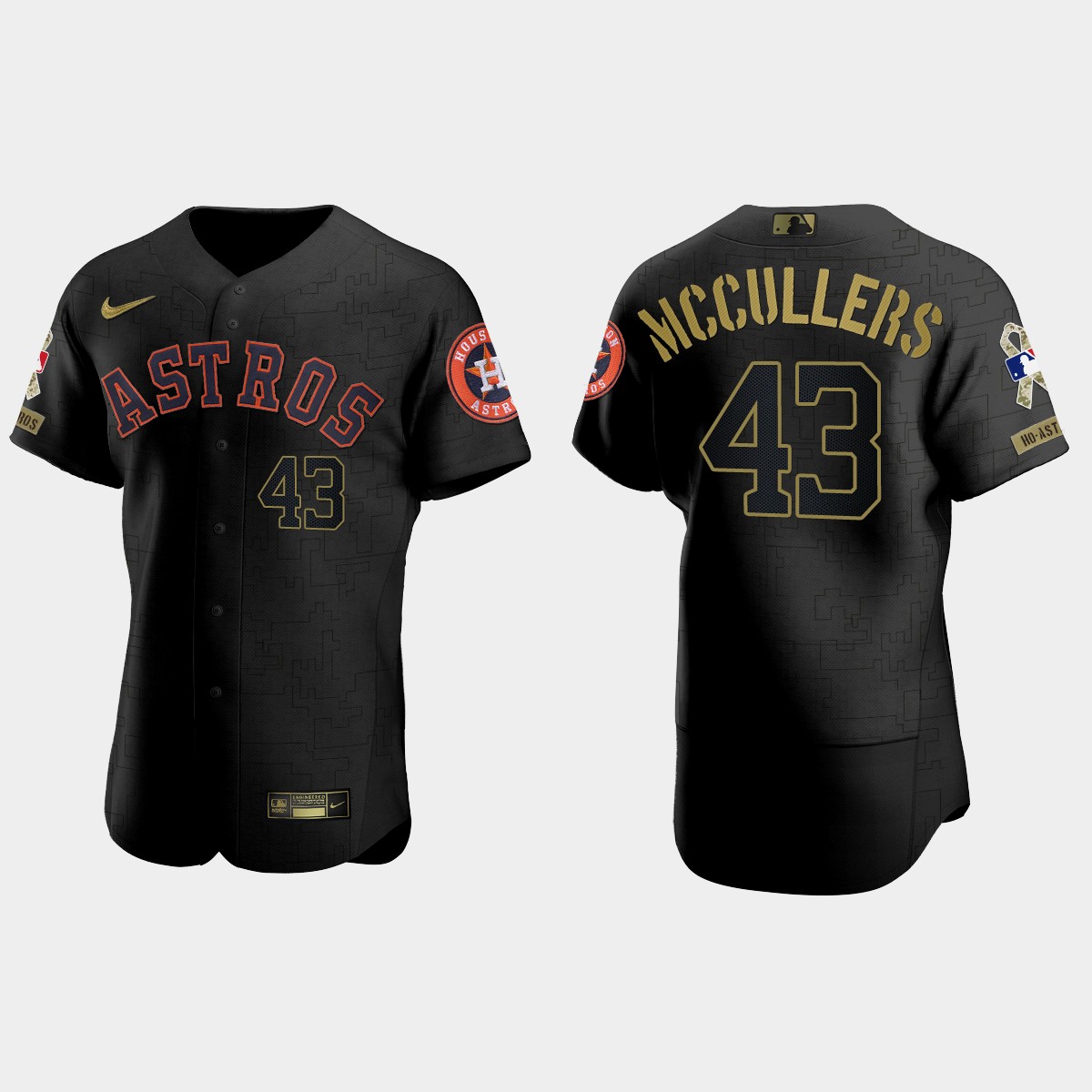 Lance McCullers Houston Astros 2021 Salute to Service Jersey - All Black