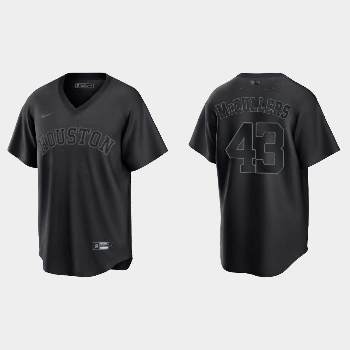 Lance McCullers Houston Astros Pitch Black Fashion Jersey - Black