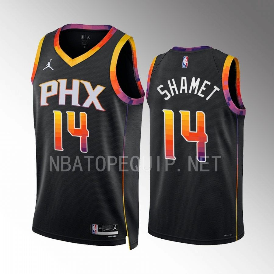 Landry Shamet 2022-23 Phoenix Suns Black #14 Statement Edition Jersey Swingman