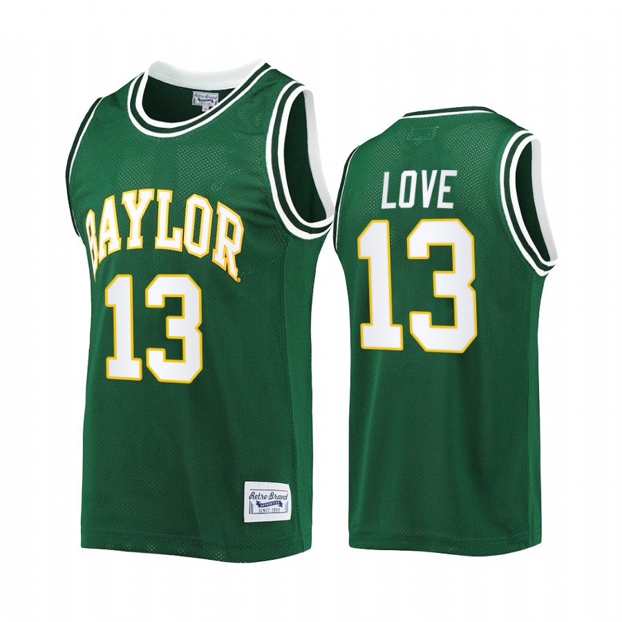 Langston Love Baylor Bears Green Jersey Commemorative Classic