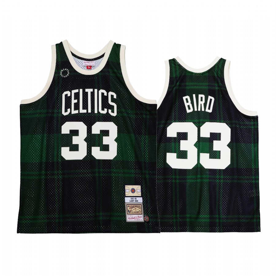 Larry Bird 33 Boston Celtics Mitchell Ness x Uninterrupted Green Jersey Throwback