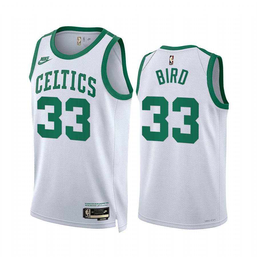 Larry Bird Boston Celtics Classic Edition White #33 Jersey Year Zero
