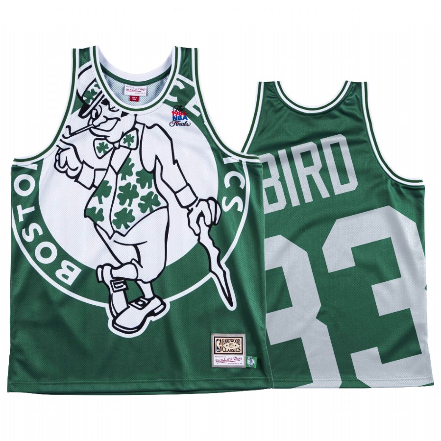 Larry Bird Boston Celtics HWC Green Big Face #33 Jersey